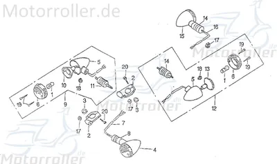 Produktbild von SMC Chopper 125 Treibschraube 125ccm 4Takt 96110-32024-C Motorroller.de 3x20mm Scooter Ersatzteil Service Inpektion Direktimport