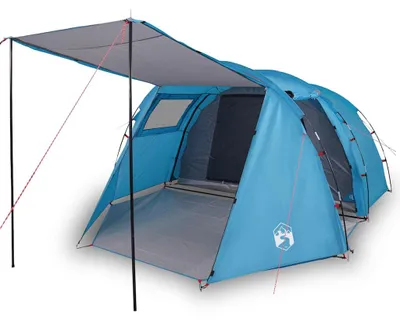 Immagine prodotto di vidaXL Tenda a tunnel 4 persone Blu Impermeabile