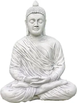 Produktbild von Schöner Buddha aus Steinguss perfekt für den Garten die Terrasse oder den Vorgarten ist Frostfest Witterungsbeständig und Neu 80cm H, PO-953