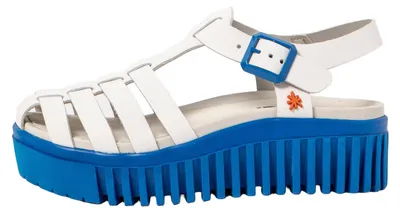 Produktbild von Art Keilsandalen Damen 1575 NAPPA WHITE-BLUE/BRIGHTON Farbe Weiß