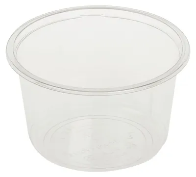 Produktbild von 500x Feinkostbecher transparent aus Kunststoff (PLA) 500 ml Ø 12,1 cm