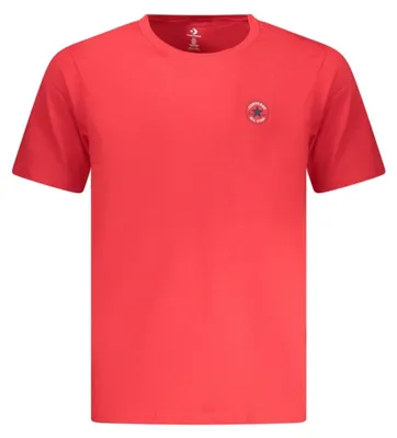 Produktbild von Rotes Herren Kurzarm-Shirt mit Print und Rundhalsausschnitt entdecken
