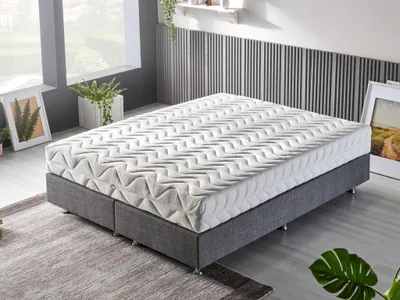 Image de Skye Decor, Niron Pocket RollPack 90x190 taille simple, lit classique, blanc, emballé en rouleau, 90 x 190 x 24 cm