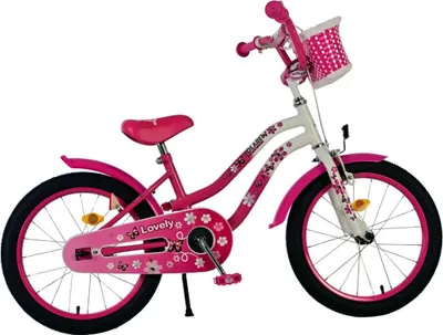 Produktbild von Volare Lovely Kinderfahrrad - Mädchen - 18 Zoll - Rosa Weiß