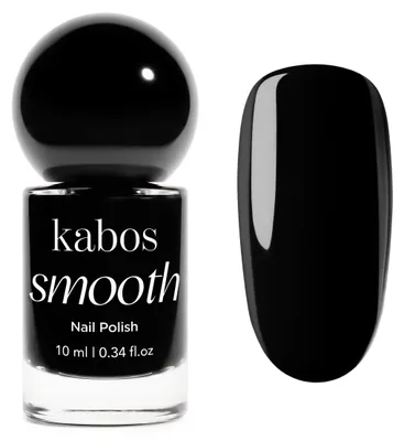 Produktbild von Kabos Smooth Klassischer Nagellack Schwarz 09 Night 10ml | Langanhaltend