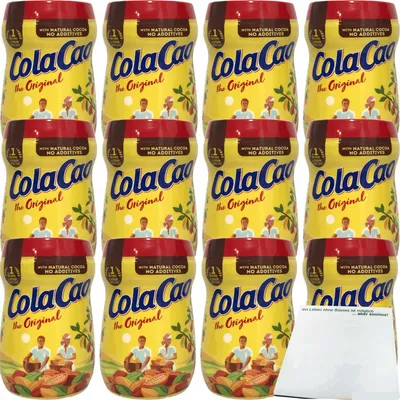 Produktbild von Nutrexpa Kakaopulver Cola Cao Original 12er Pack (12x390g Dose) + usy Block