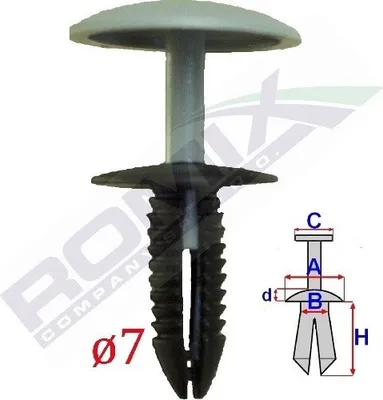 Produktbild von 10x ROMIX C10101 Clip