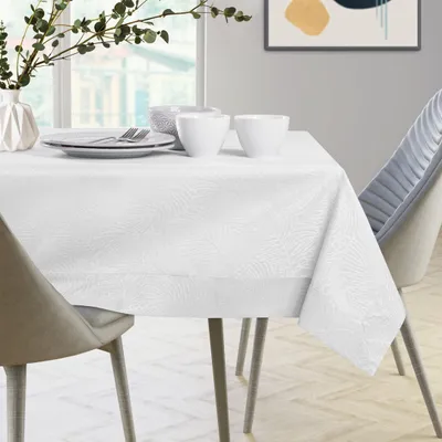 Produktbild von Tischdecke mit Lotuseffekt Blätter Abwaschbar Tischtuch 130 x 130 cm
