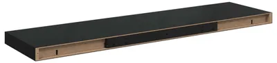 Zdjęcie produktu dla Półka ścienna, czarna, 90x23,5x3,8 cm, MDF