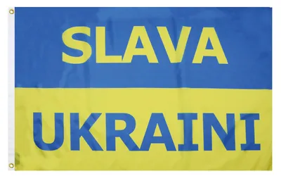 Ukraine Slava Ukraini Flagge 150x90 cm Polyester