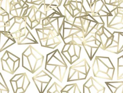 Image de Confettis, lot de 5. CRISTAL DORÉ | KONS49-019