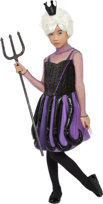 Imagen del producto de Disfraces de sirena para niñas, ideal para Halloween, en colores  y morado