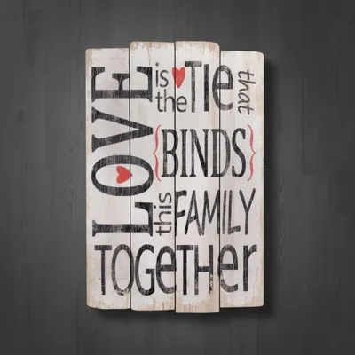 Produktbild von 60cm Wand Holzschild LOVE Holzbild Wandbild Wanddekoration Retro Shabby Chic