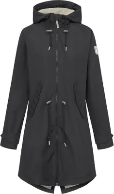 Produktbild von DERBE HAMBURG W-01-XX RIPBY Damen Regenparka Nachhaltig, Größe:36, Farbe:Black / Cobblestone