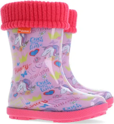 Produktbild von DEMAR Kinder HAWAI LUX Jungen Mädchen Thermostiefel Gummistiefel gefüttert Größe: 32/33, Herstellerfarbe: Einhorn