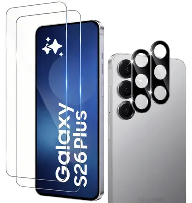 Produktbild von 2X Schutzglas für Samsung Galaxy S26 Plus Display Kamera Panzerfolie Harglas Full Screen