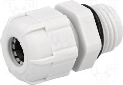 Immagine prodotto di 5 x Raccordo per cavo PG7, grigio, UL94V-2, grado di protezione IP68, materiale: