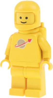 Produktbild von 1x Lego Minifigur Space Astronaut gelb Lufttank Helm alte Form 6930 193a2 sp007