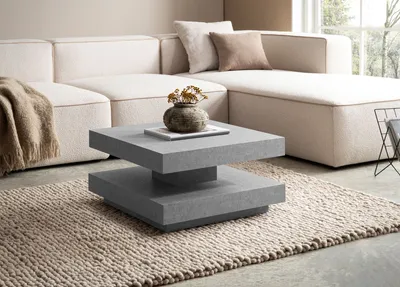 Immagine prodotto di FineBuy Tavolino da caffè 60x60x34 cm Tavolo da divano Tavolo da soggiorno di design moderno con contenitore Tavolo da salotto quadrato Tavolino da caffè piccolo