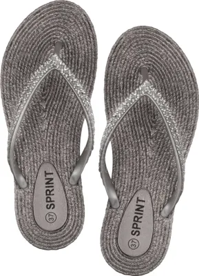 Produktbild von Damen Zehentrenner  Pantolette  Sommer Beach  Strasssteine, silber, Gr. 38