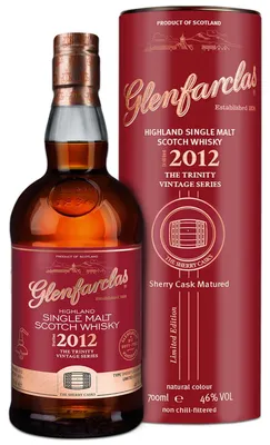 Produktbild von Glenfarclas 2012/2024 - The Trinity Vintage Series - Sherry Cask Matured - Limited Edition - Highland Single Malt Scotch Whisky