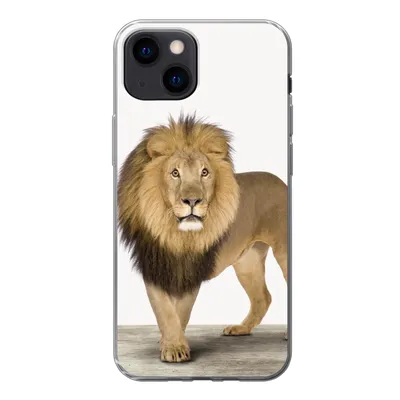 Produktbild von MuchoWow® Handyhülle Schutzhülle Hülle für iPhone 13 mini Jungen - Löwe - Tiere - Kinder - Mädchen Silikon Softcase Handy Hülle - Softcase