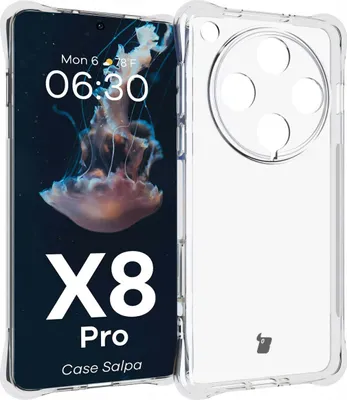Produktbild von Elastyczne etui Bizon Case Salpa do Oppo Find X8 Pro, przezroczyste