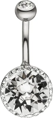 Produktbild von JOBO Bauchnabel Piercing Edelstahl mit SWAROVSKI® ELEMENTS
