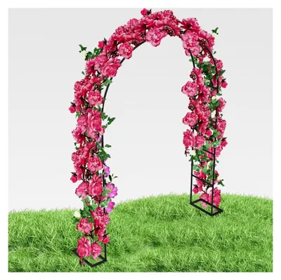 Produktbild von Gartenbogen Stabil Schwarz für Kletterpflanzen Metallbogen Wetterfest