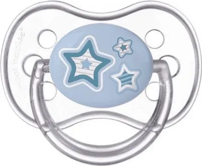 Immagine prodotto di Succhietto in silicone per bambini Canpol, blu, 6-18 mesi, 1 pezzo