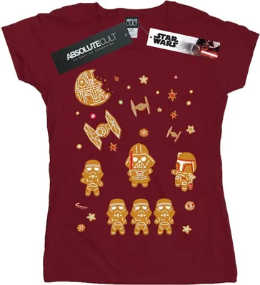 Produktbild von Star Wars - "Gingerbread Empire" T-Shirt für Damen BI42064 (M) (Rot)