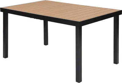 Image de Table de jardin izzy 6 places 140x90x74 marron/noir