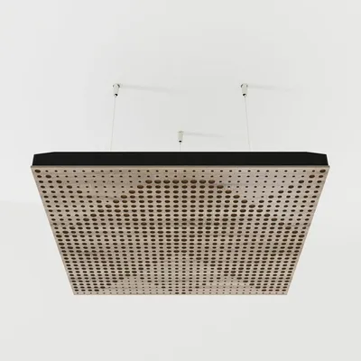Productafbeelding van Set van 4 akoestische plafondpanelen WILDS, 50x50x5 cm, Sonoma eiken/goud