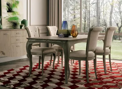 Produktbild von Esstisch Design Möbel Einrichtung Tische Massivholz Tisch Luxus Italienische
