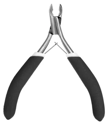 Image de Coupe-ongles en acier inoxydable noir pour manucure et pédicure