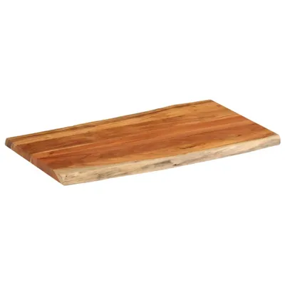 Immagine prodotto di Piano Tavolo 110x60x3,8 cm Rettangolare Legno Acacia Bordi Vivi