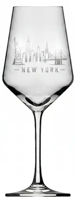 Produktbild von Weinglas Gravur New York 350ml spülmaschinenfest langlebig und praktisch