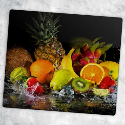 Produktbild von Glas-Herdabdeckplatten Glaskeramikkochfeld-Abdeckung Spritzschutz Glas 60 cm x 52 cm - Fruchtwasser