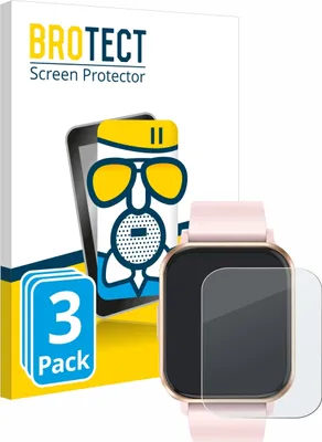 Produktbild von 3x BROTECT Entspiegelungs Schutzglas für walkbee Smartwatch 1.83" Schutzfolie Panzer Folie Glas Display Schutz matt