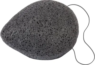 Produktbild von Konjac Gesichtspflegeschwamm Bambus-Holzkohle, schwarz