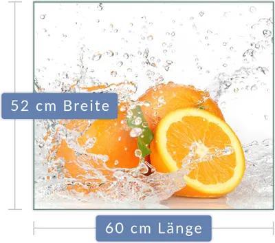 Produktbild von Herdabdeckplatte Abdeckung Glaskeramikkochfeld Abdeckplatte 1-Teilig 60x52 Obst Schutz