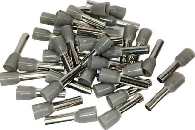Image de 100 embouts E 4/10 isolés gris 4mm2/10mm E4010 Elpromet 0484