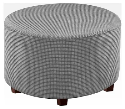 Produktbild von Runder Hockerbezug für Ottomane und Pouffe