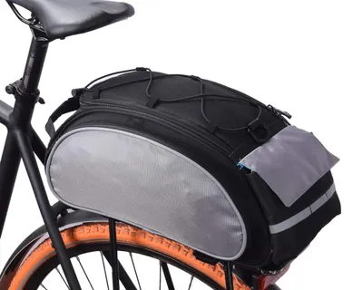 Image de Sacoche de vélo - Sacoche de selle - Sacoche arrière de 13 litres - Noir