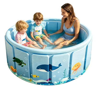 Image de Piscine pliable pour animaux et enfants - Sûre et pratique, idéale pour l'intérieur et l'extérieur