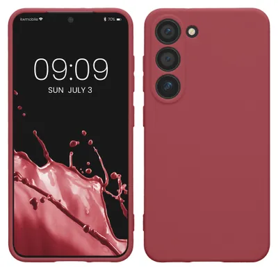 Produktbild von kwmobile Handyhülle für Samsung Galaxy S23 Hülle - weiches Handy Silikon Case - Schutzhülle Cover - Dark Rose