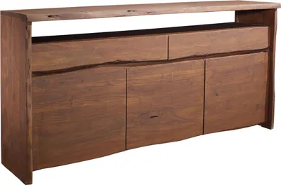 Image de MASSIVMOEBEL24 | Buffet 191x45 Acacia laqué Brun PURE ACACIA #202