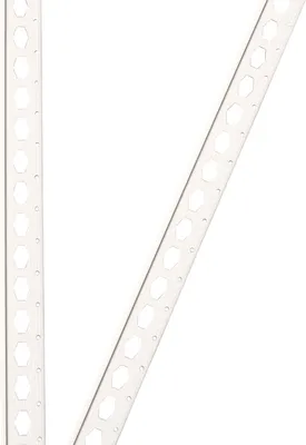 Produktbild von ProfileXXL PVC Eckwinkel, Eckprofil, Kantenschutz Trockenbau 2,5m Weiß 25 x 25mm Profile aus hart PVC, für Innenbau Trockenbau