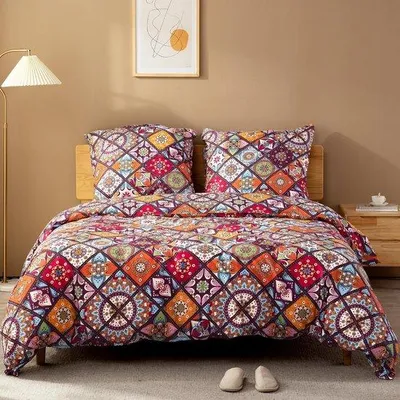 Produktbild von Famanu Bettwäsche Set 200 x 200 cm Baumwolle Bohemian Paisley