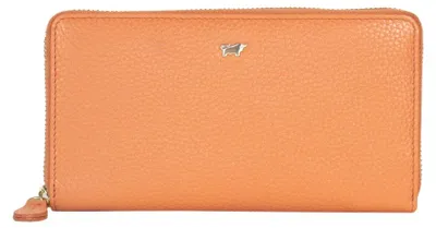 Immagine prodotto di Portafoglio ASTI, portafoglio con zip, 18 scomparti per carte, color arancione, da donna, in pelle